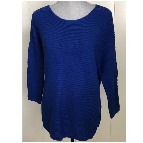 Old Navy Crystal Blue Ribbed Sweater - Picture 2 of 5